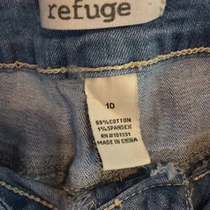 Refuge destroyed cropped skinny jeans